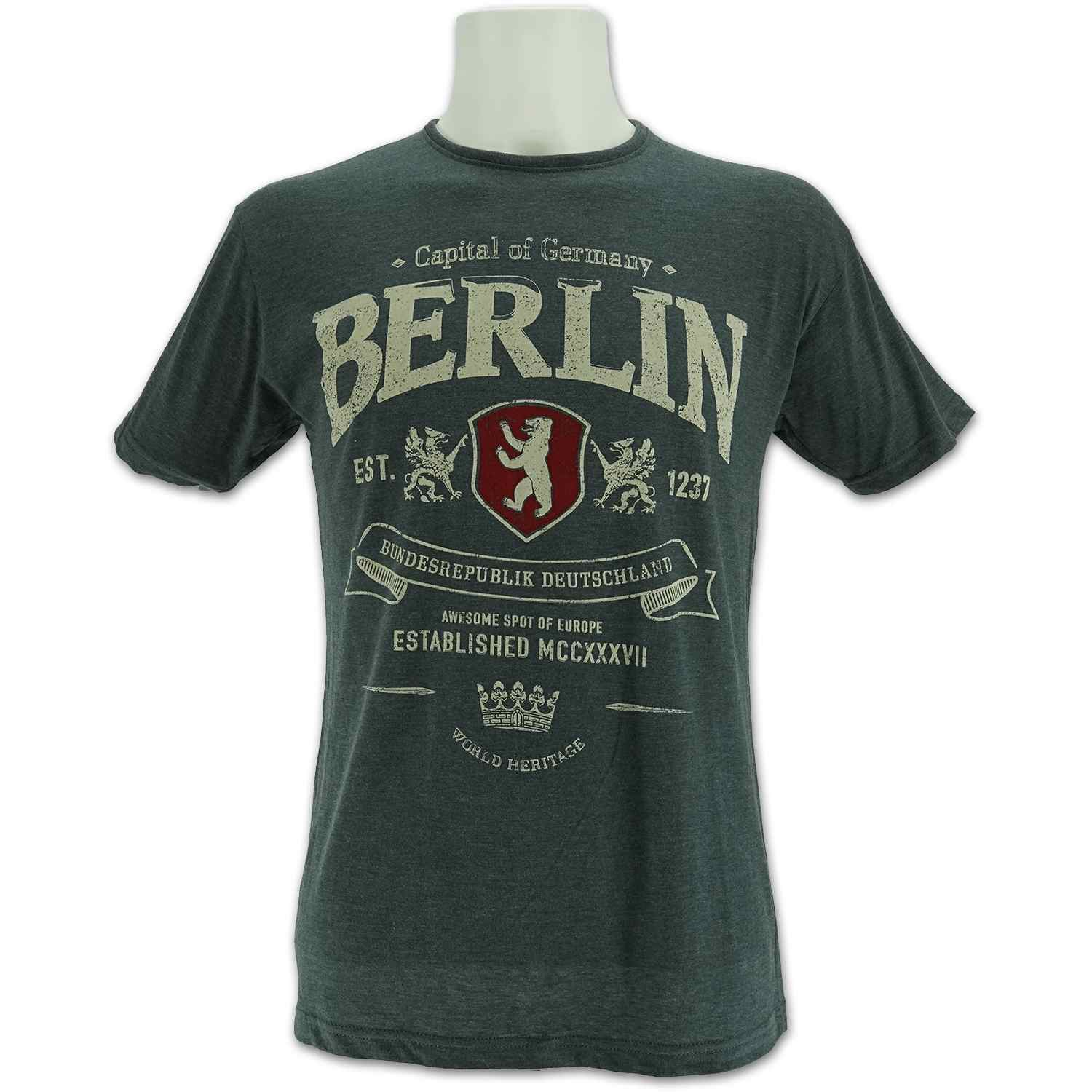 Herren Shirt Vintage EST Berlin light anthrazit