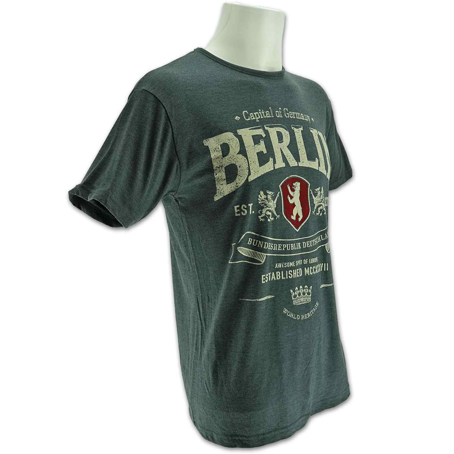 Herren Shirt Vintage EST Berlin light anthrazit