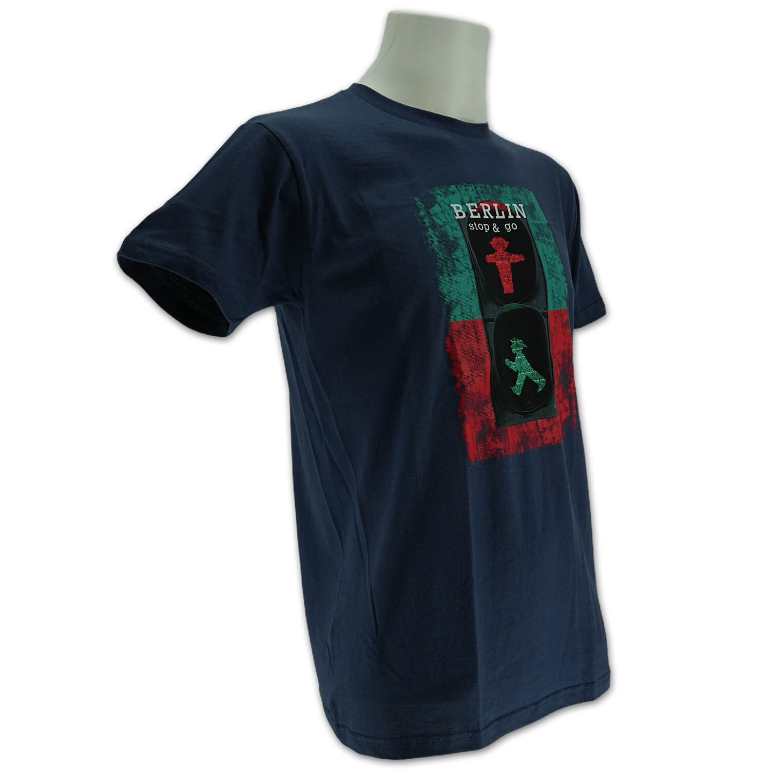 Herren Shirt Berlin Stop&Go denim