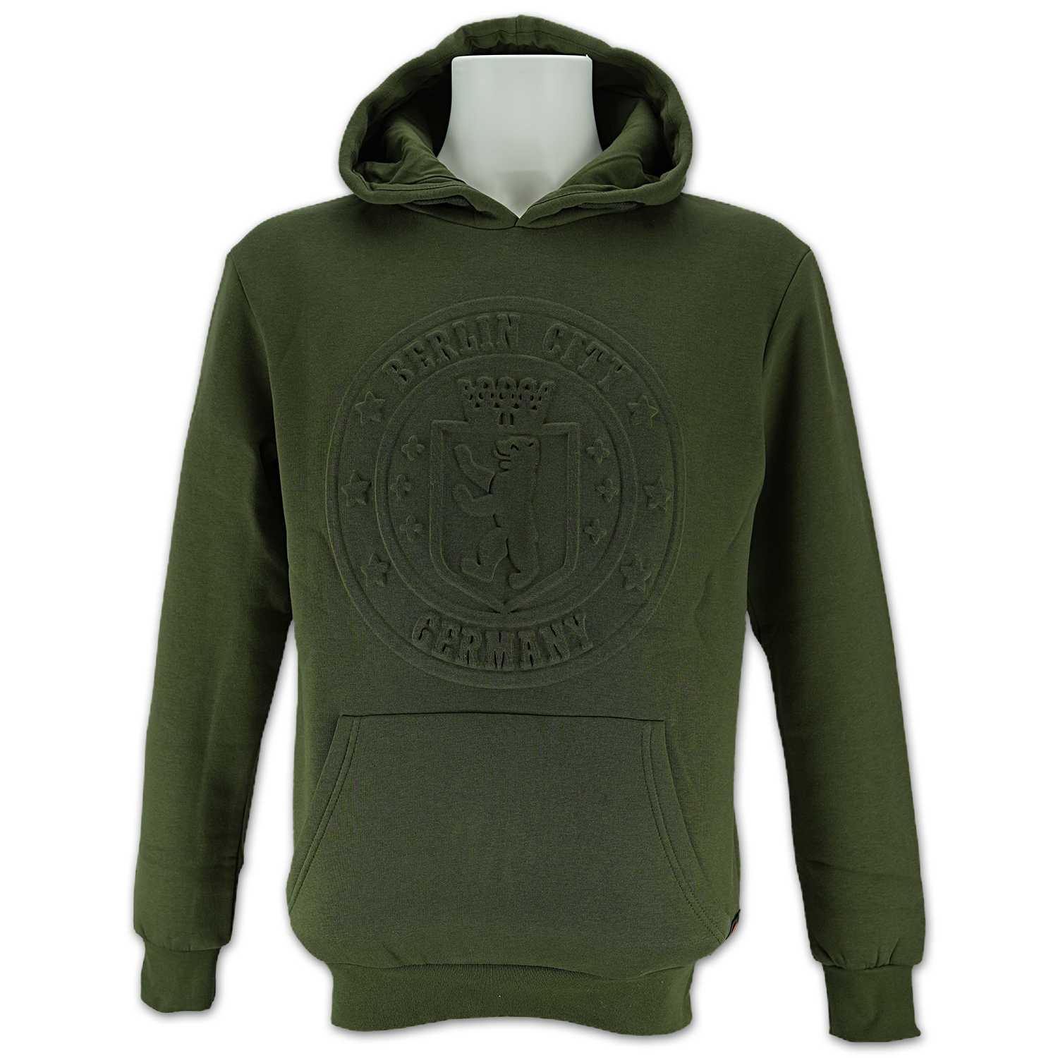 Sweater Berlin City Embossed army