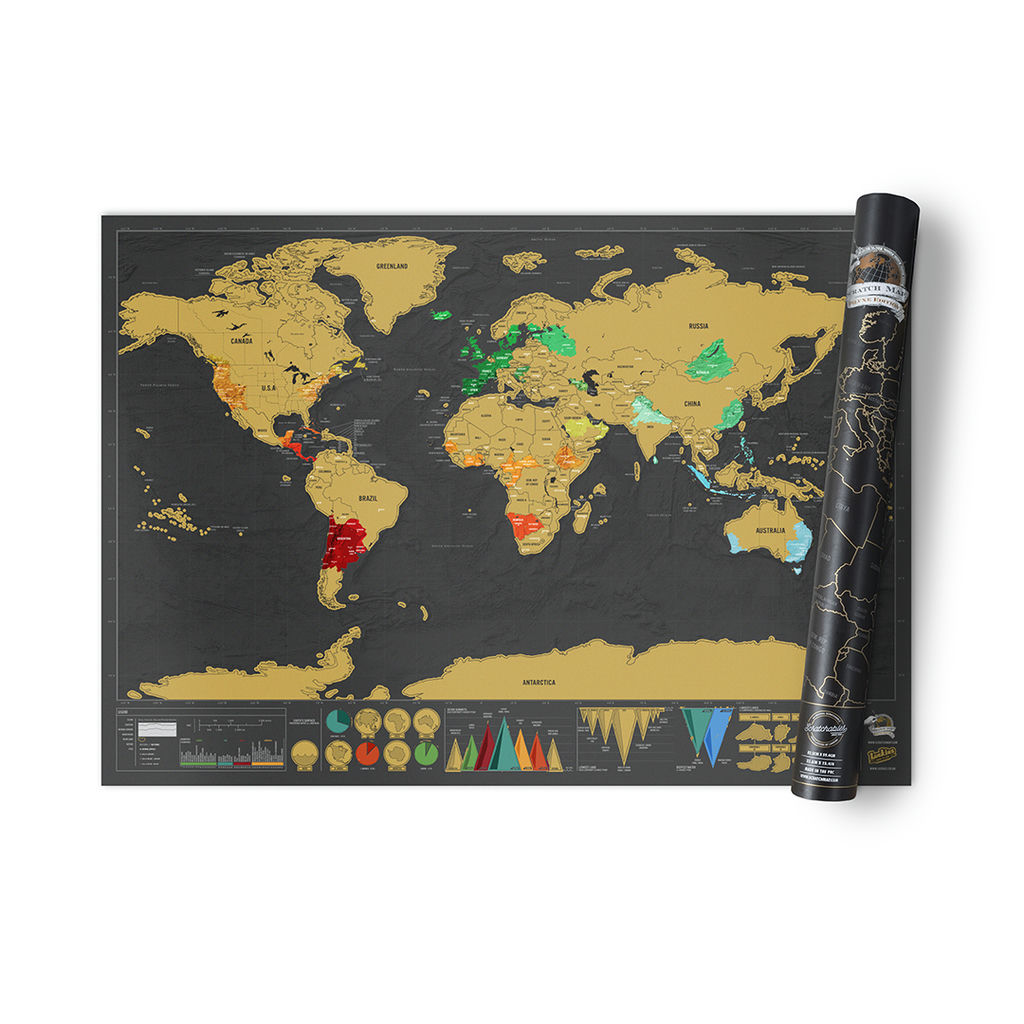 Scratch Map Deluxe - XL world map