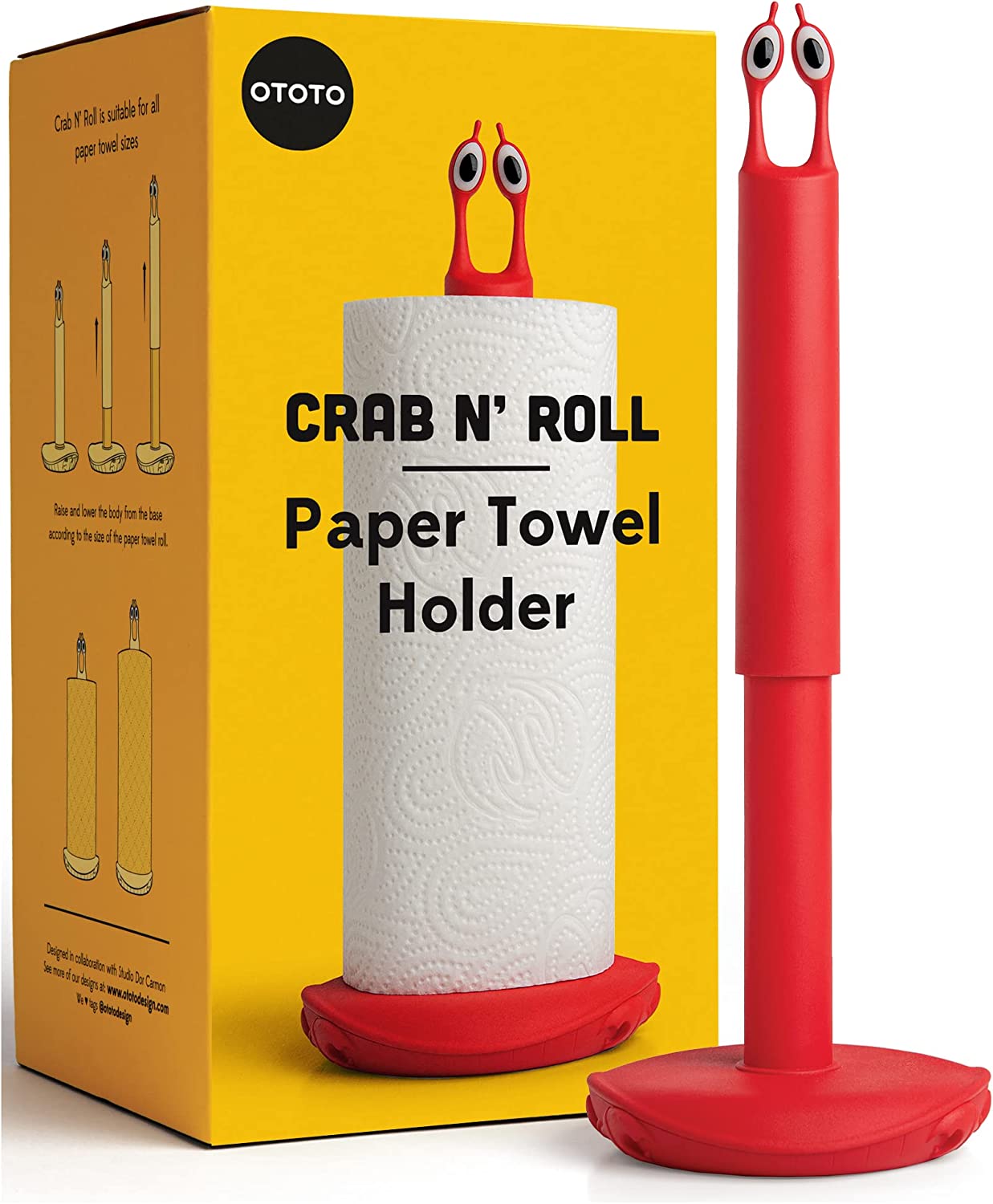Crab-N-roll-Küchenrollenhalter-von-Ototo-berlideluxe-kuechentuchalter-rot-augen