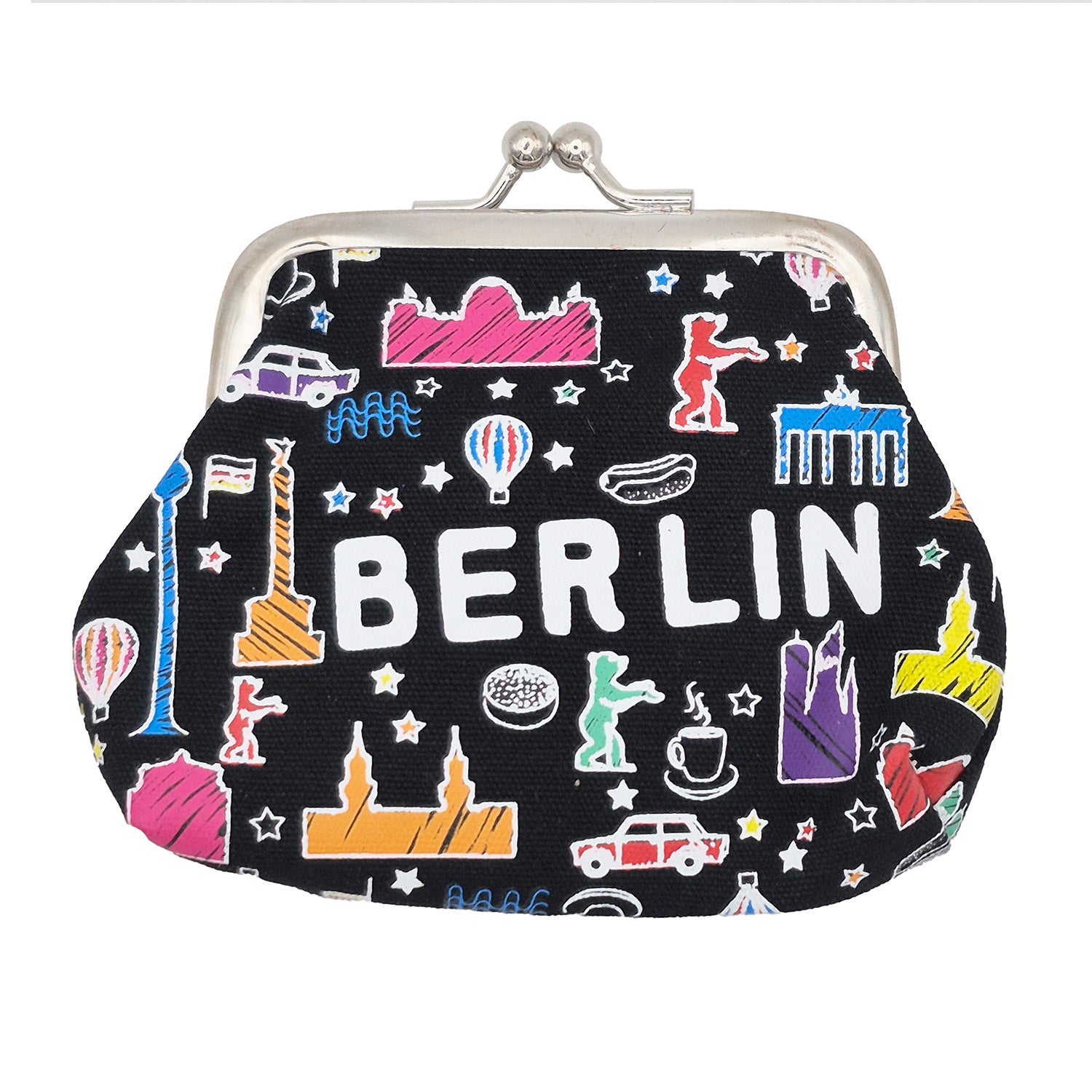 Geldbörse Scribble Berlin schwarz