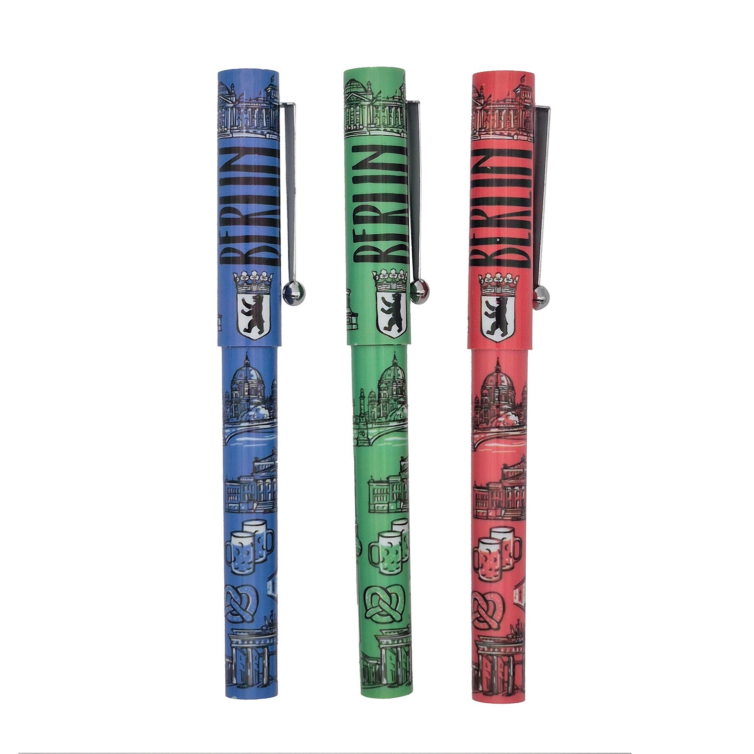 Kugelschreiber Deckel Berlin 3 Farben