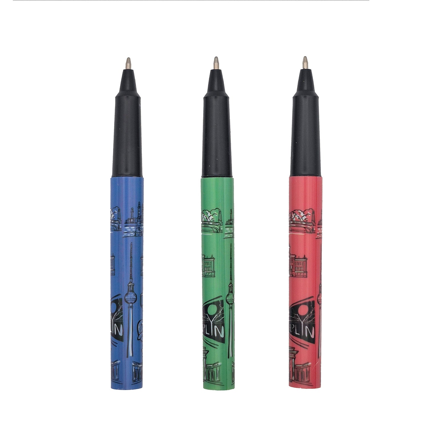 Kugelschreiber Deckel Berlin 3 Farben