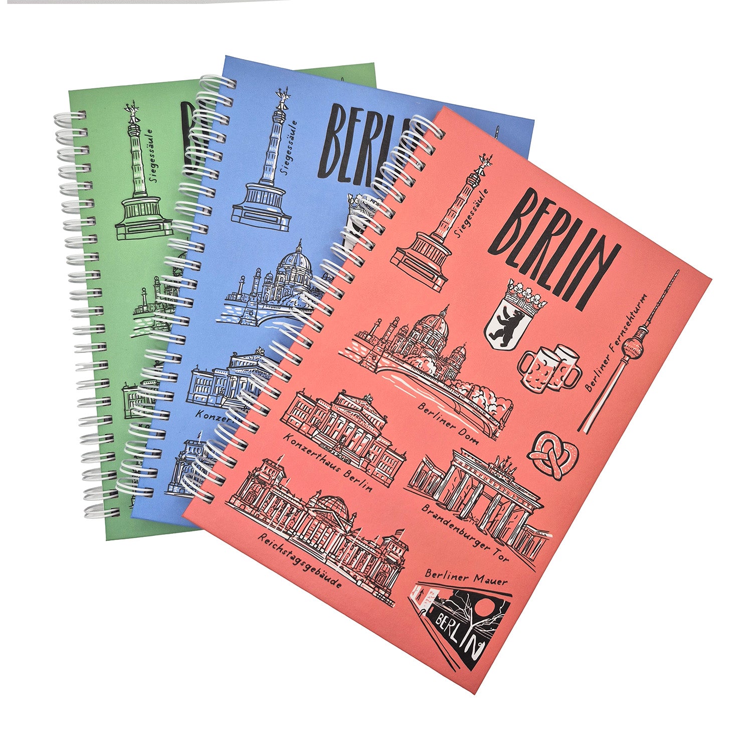 Notizbuch Berlin 3 Farben