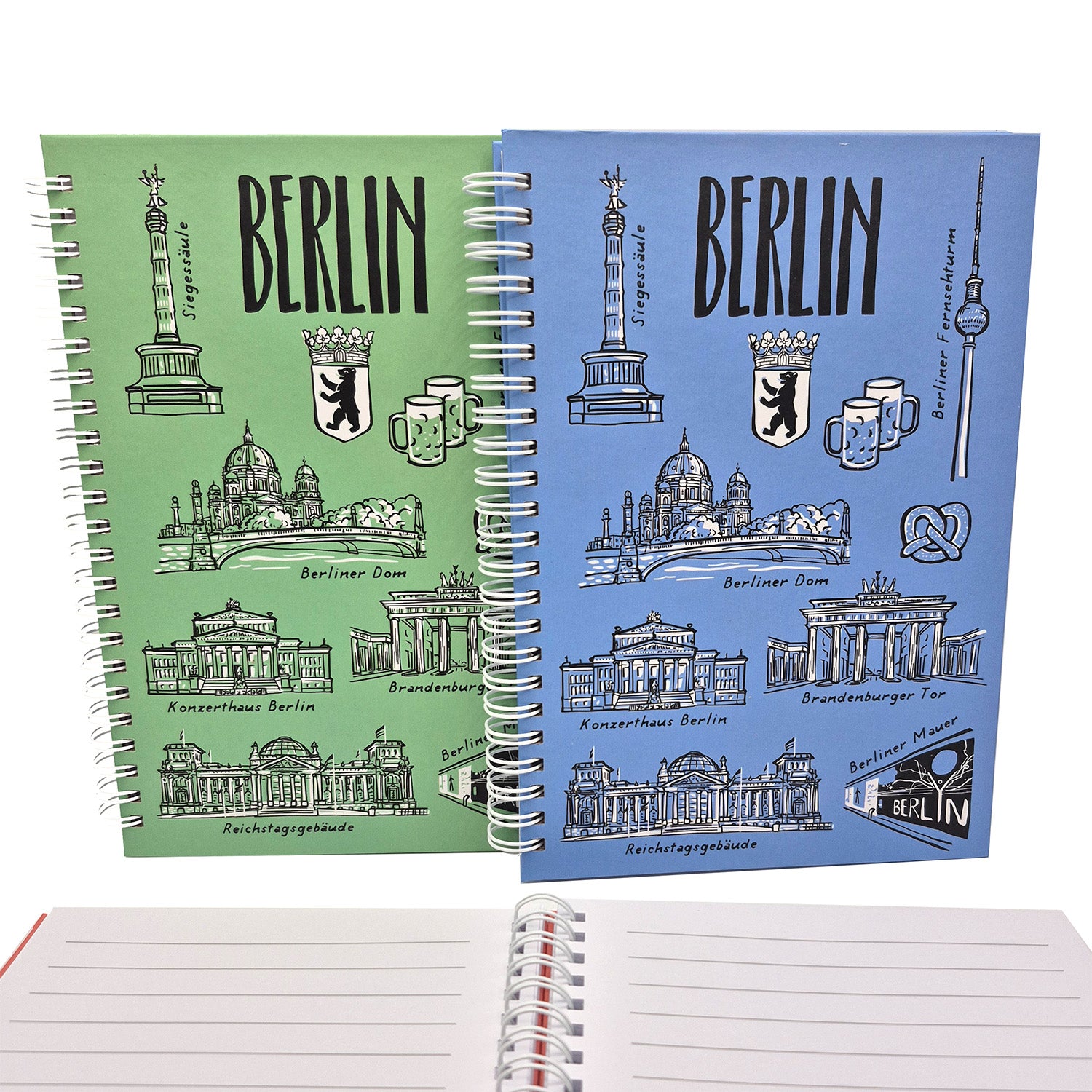 Notizbuch Berlin 3 Farben