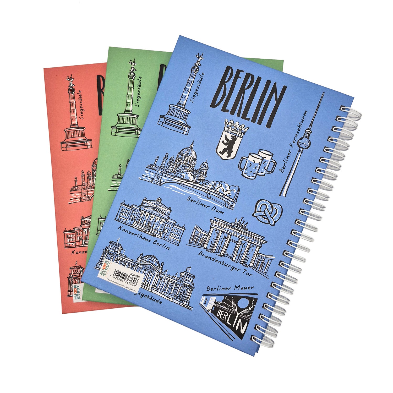 Notizbuch Berlin 3 Farben