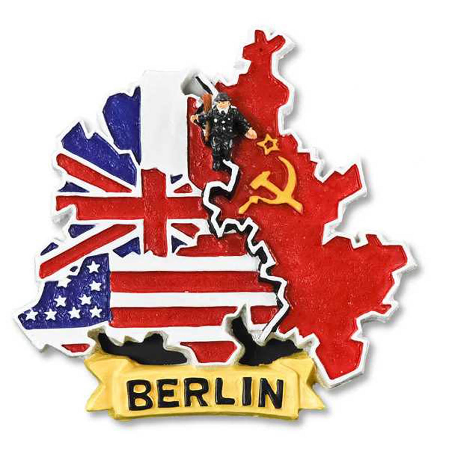 Magnet Poly „Berlin 4 Sektoren – Mauerspringer“