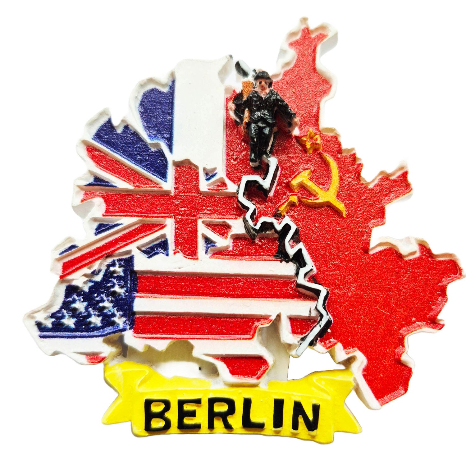 Magnet Poly „Berlin 4 Sektoren – Mauerspringer“