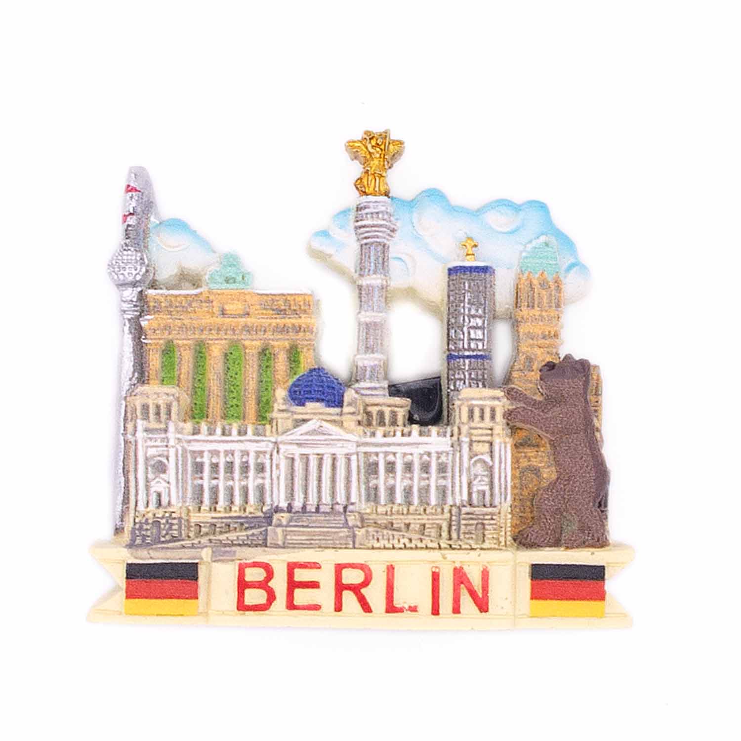 Magnet Poly Berlin 3 Sehenswürdigkeiten und Bär