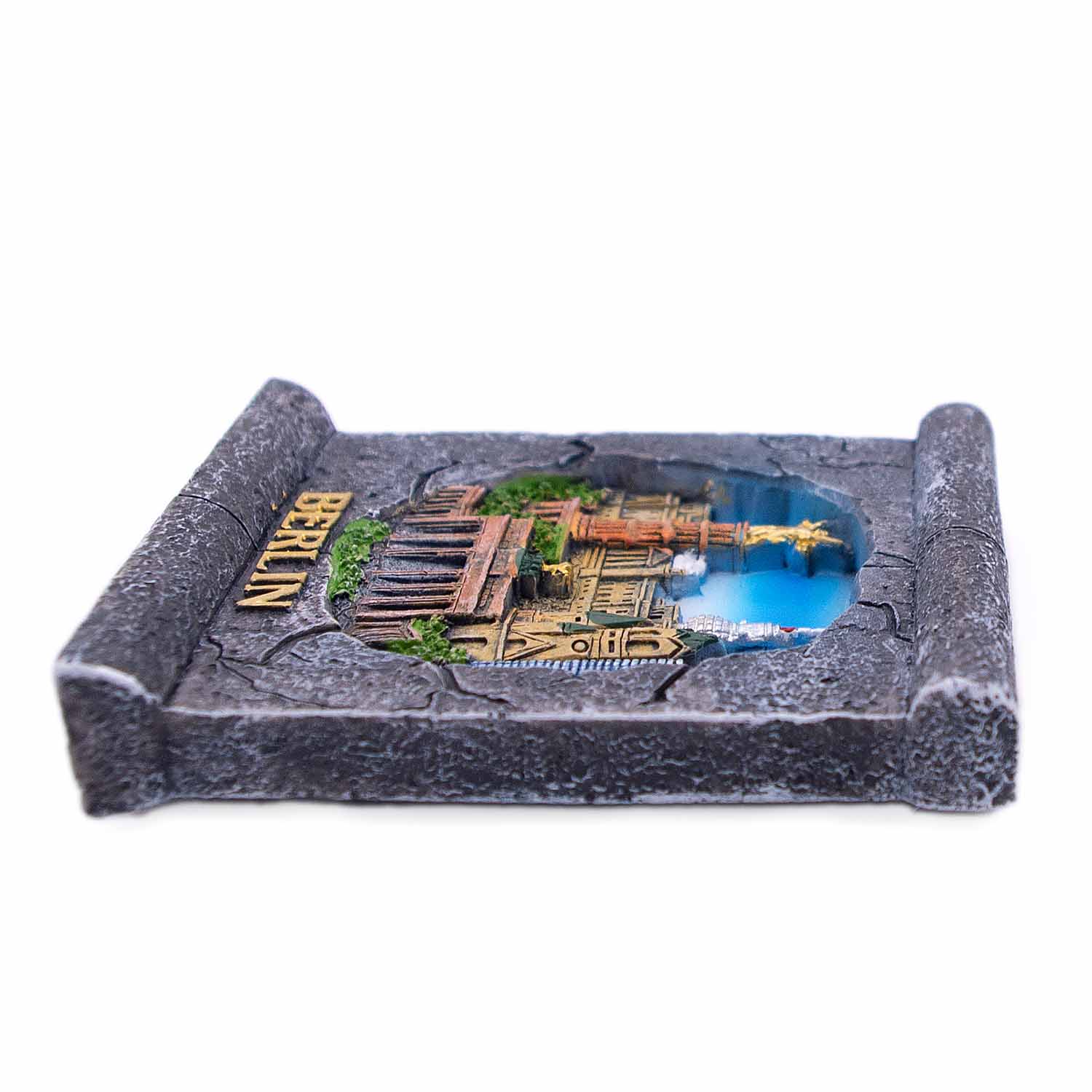 Magnet Poly Berliner Mauer mit Gebäuden