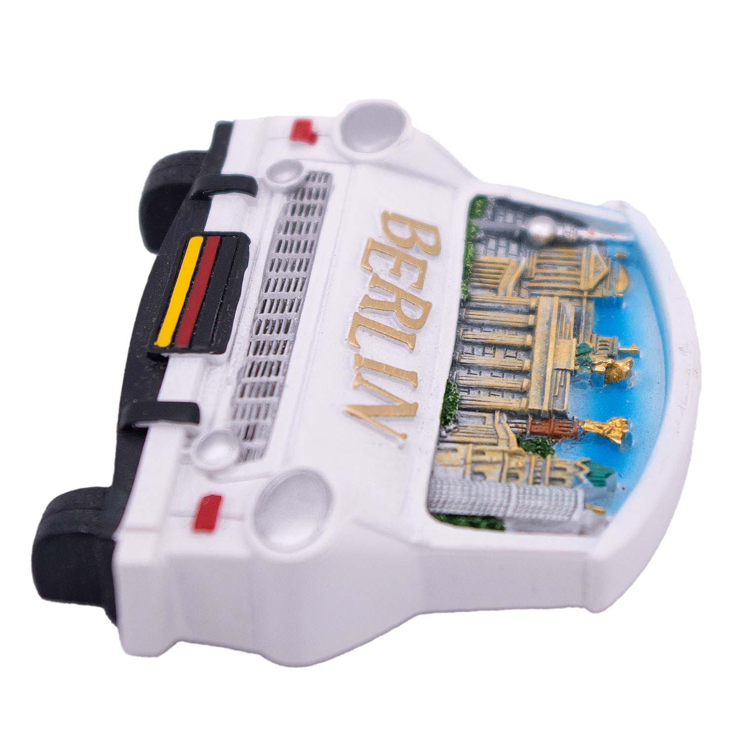 Magnet Poly Trabi mit Gebäuden Berlin