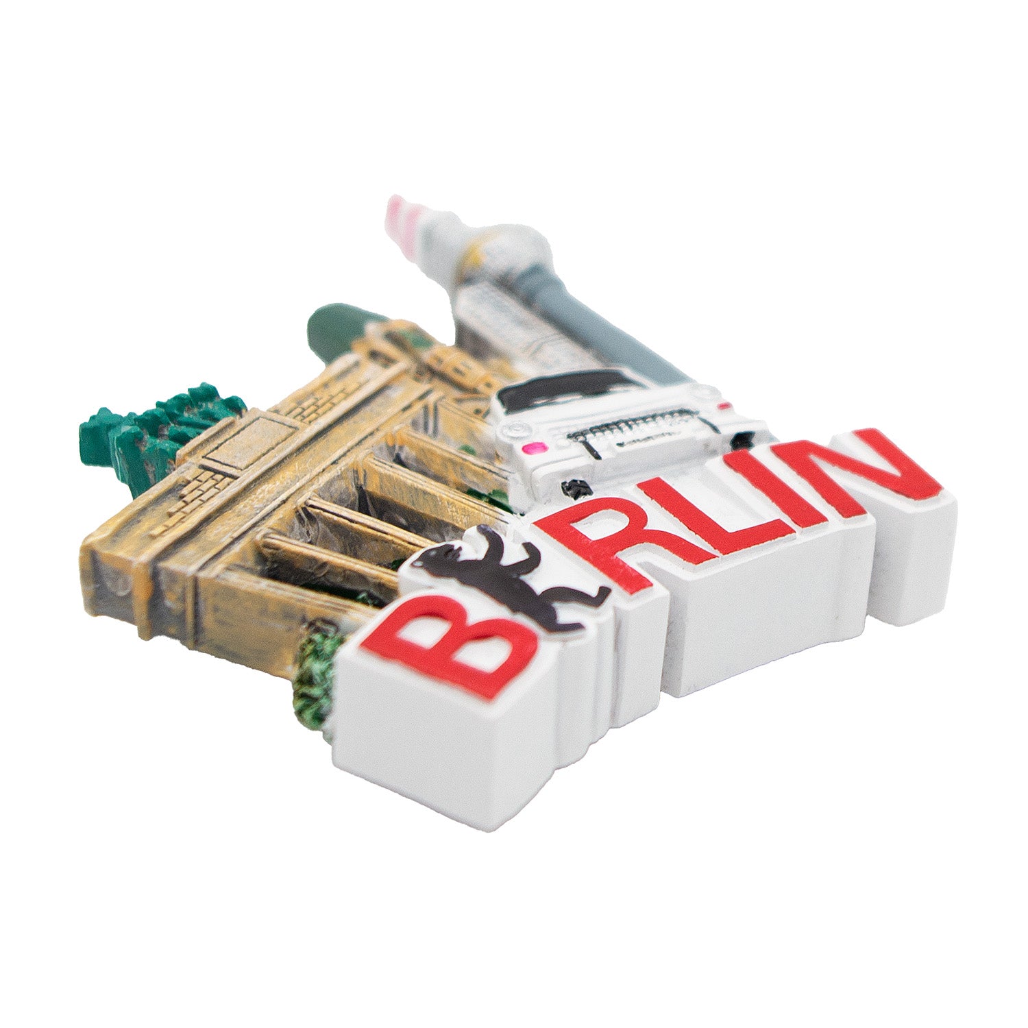 Magnet Poly Multi Berlin rote Schrift mit Bär-E