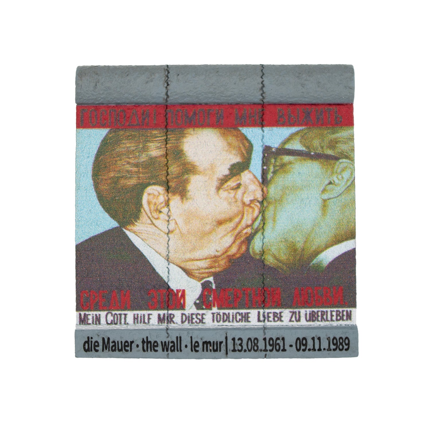 Magnet Poly Berliner Mauer Bruderkuss