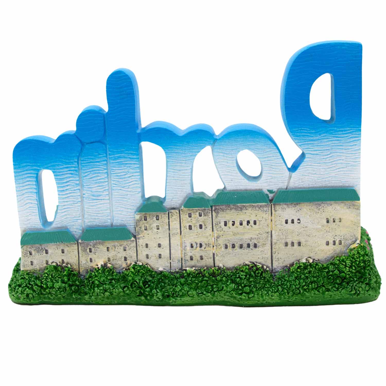 Miniatur Poly mittel Berlin Schrift blau 10cm