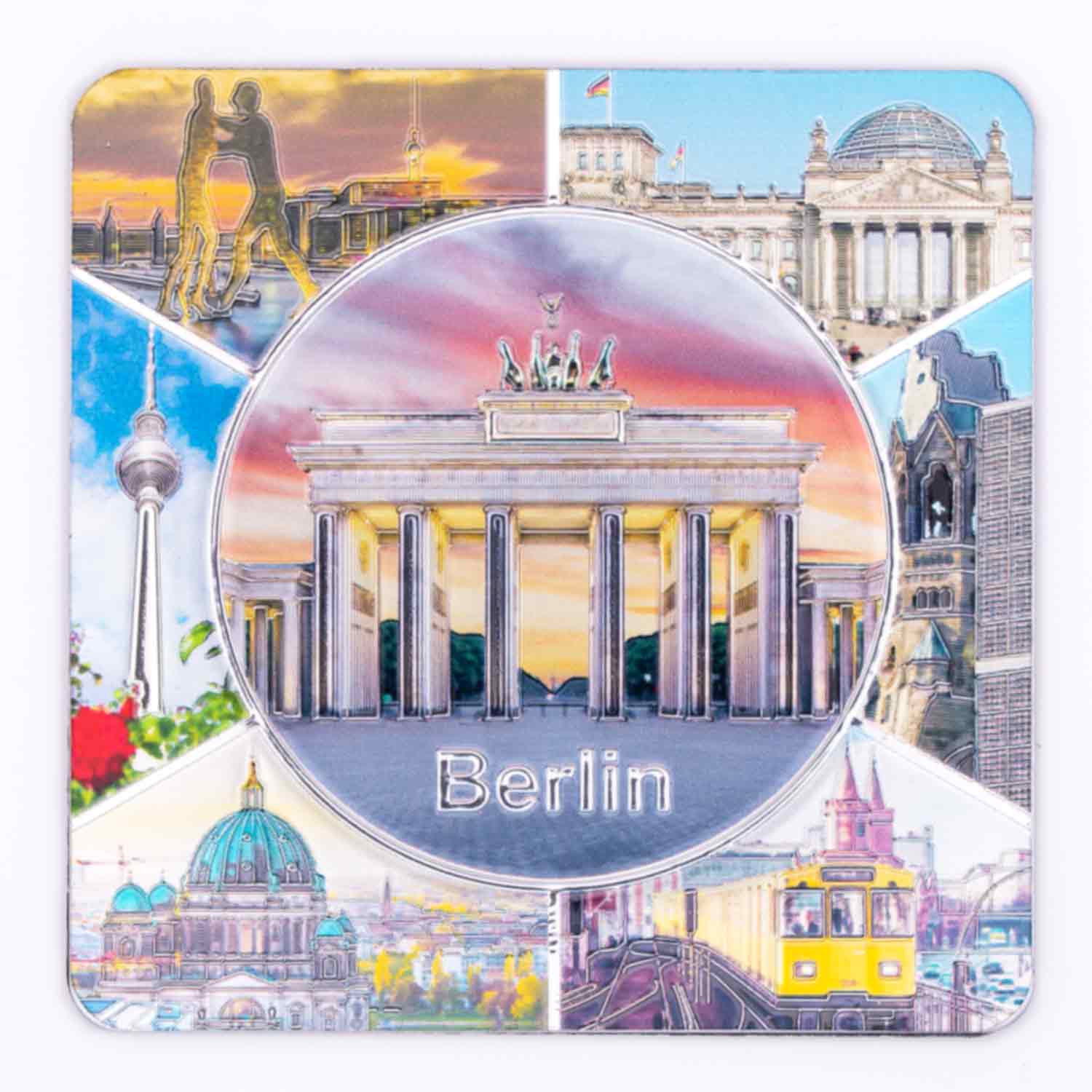 Magnet Metall Berlin Brandenburger Tor 7er Bild