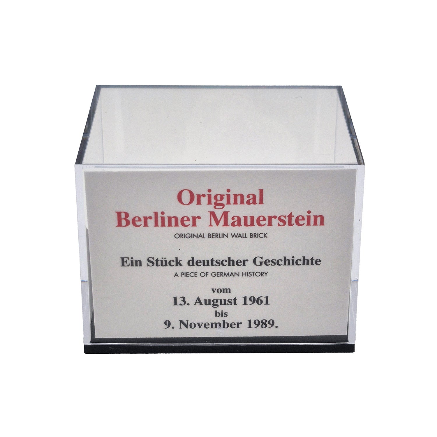 Acryl Box mit Mauerstein