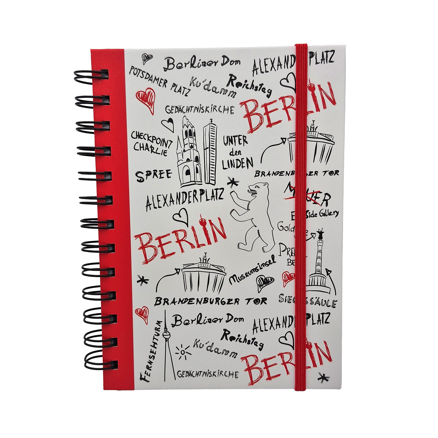 Notizbuch Sketch Berlin weiß