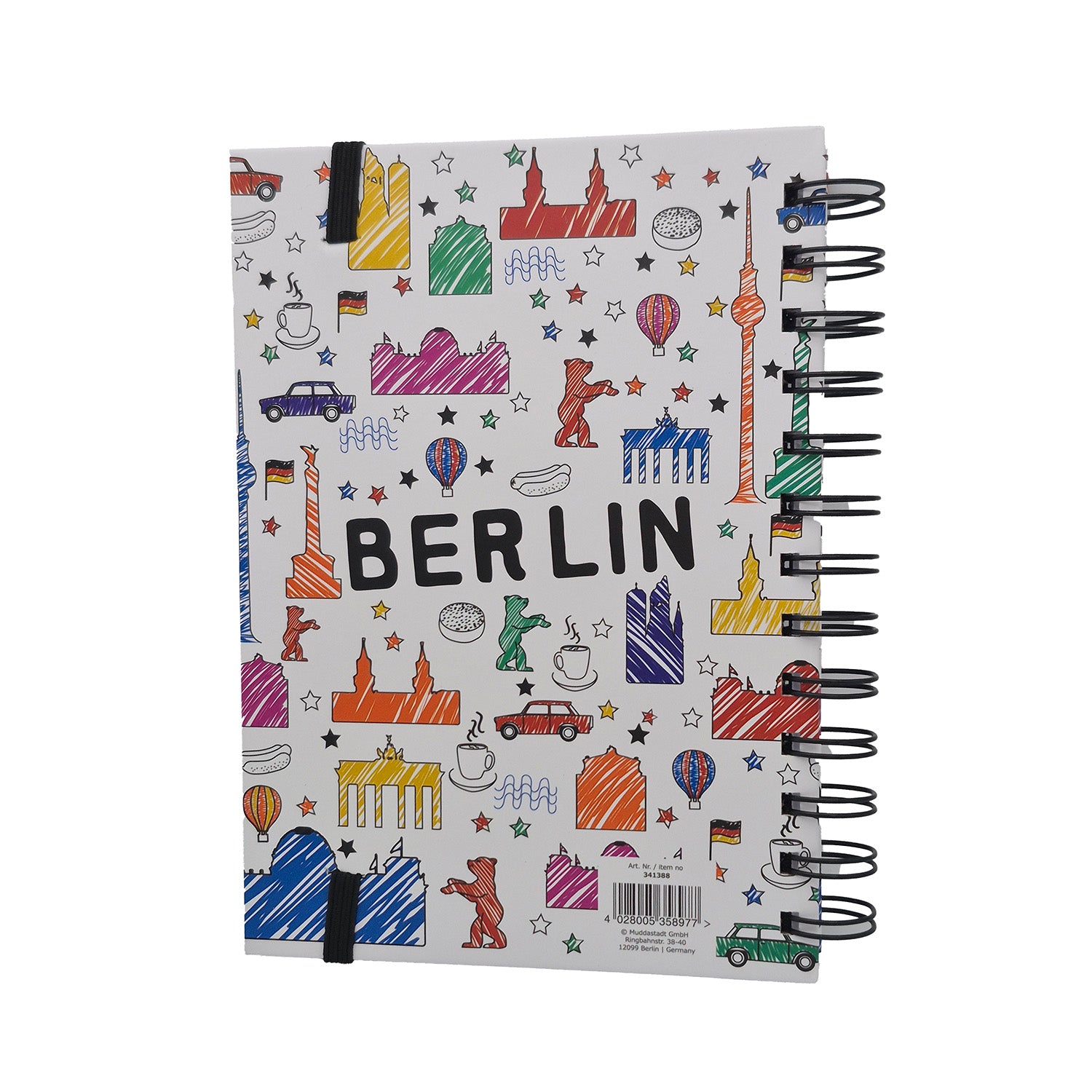 Notizbuch Scribble Berlin weiß