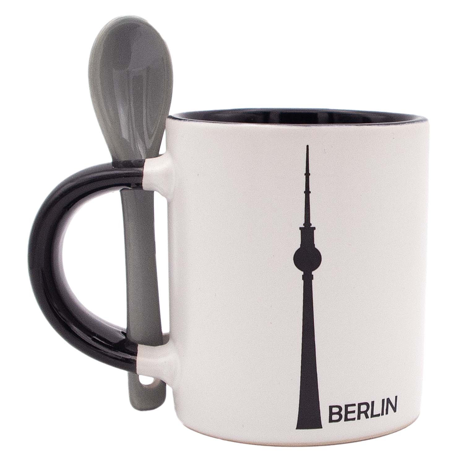 Espresso Tasse Berlin Fernsehturm weiß