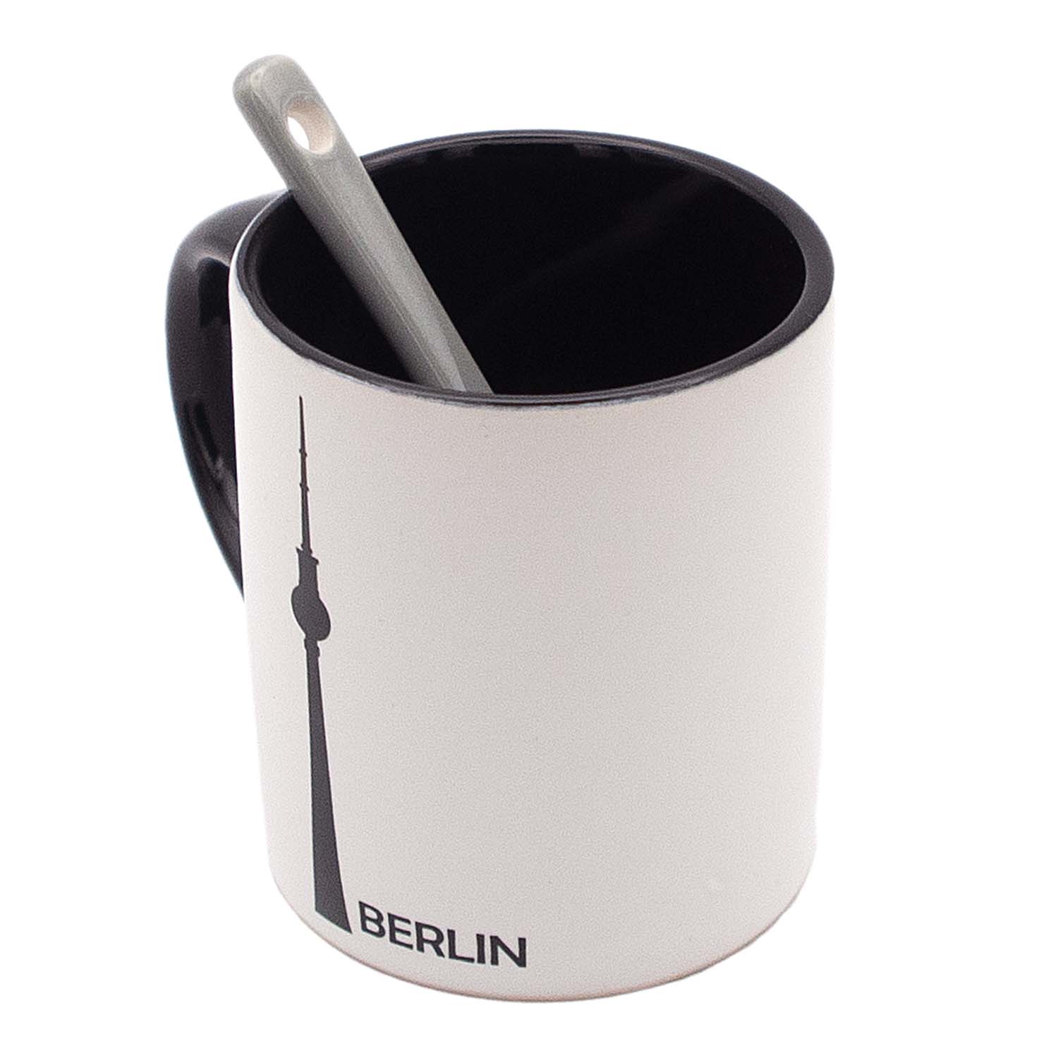 Espresso Tasse Berlin Fernsehturm weiß