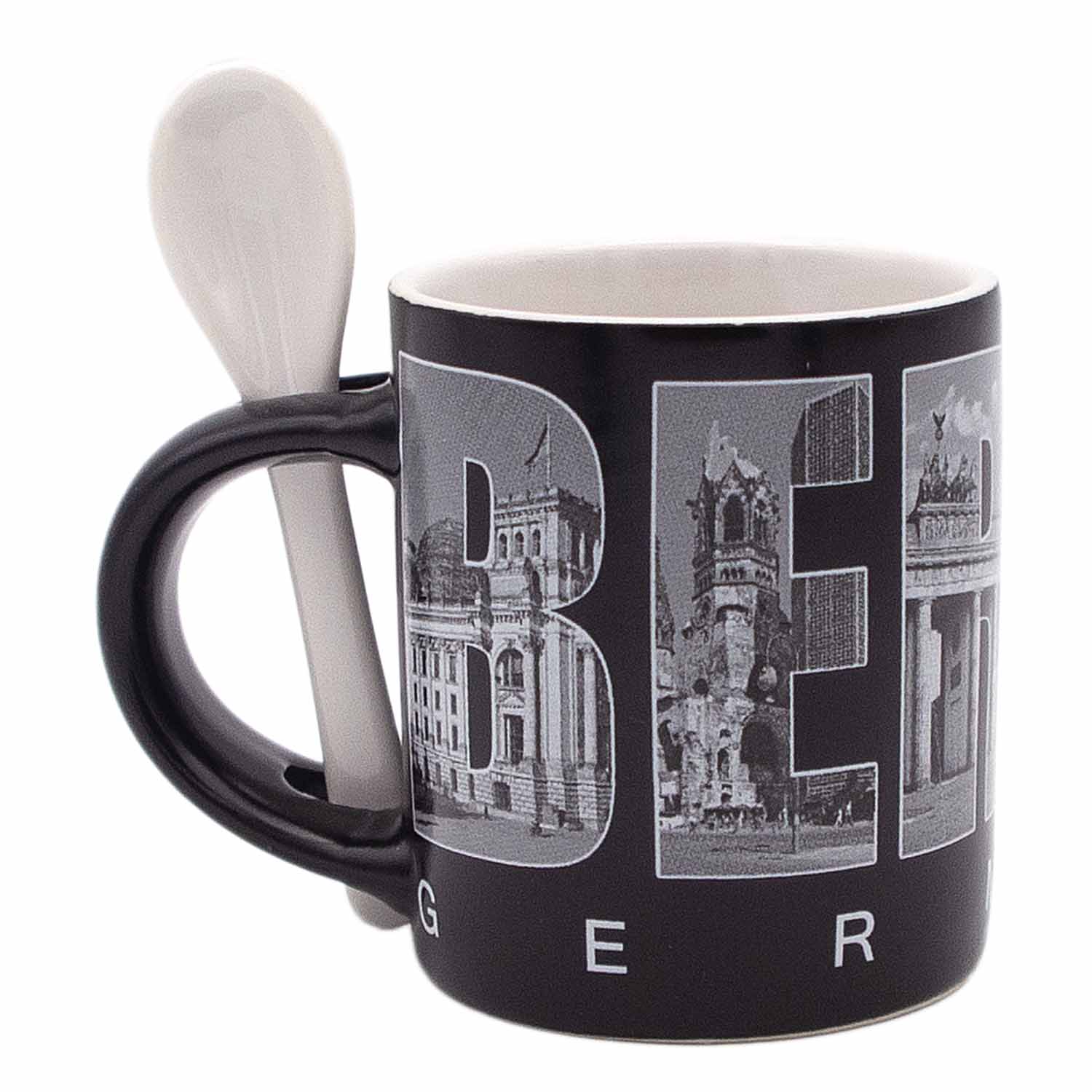 Espresso Tasse Berlin Skyline schwarz