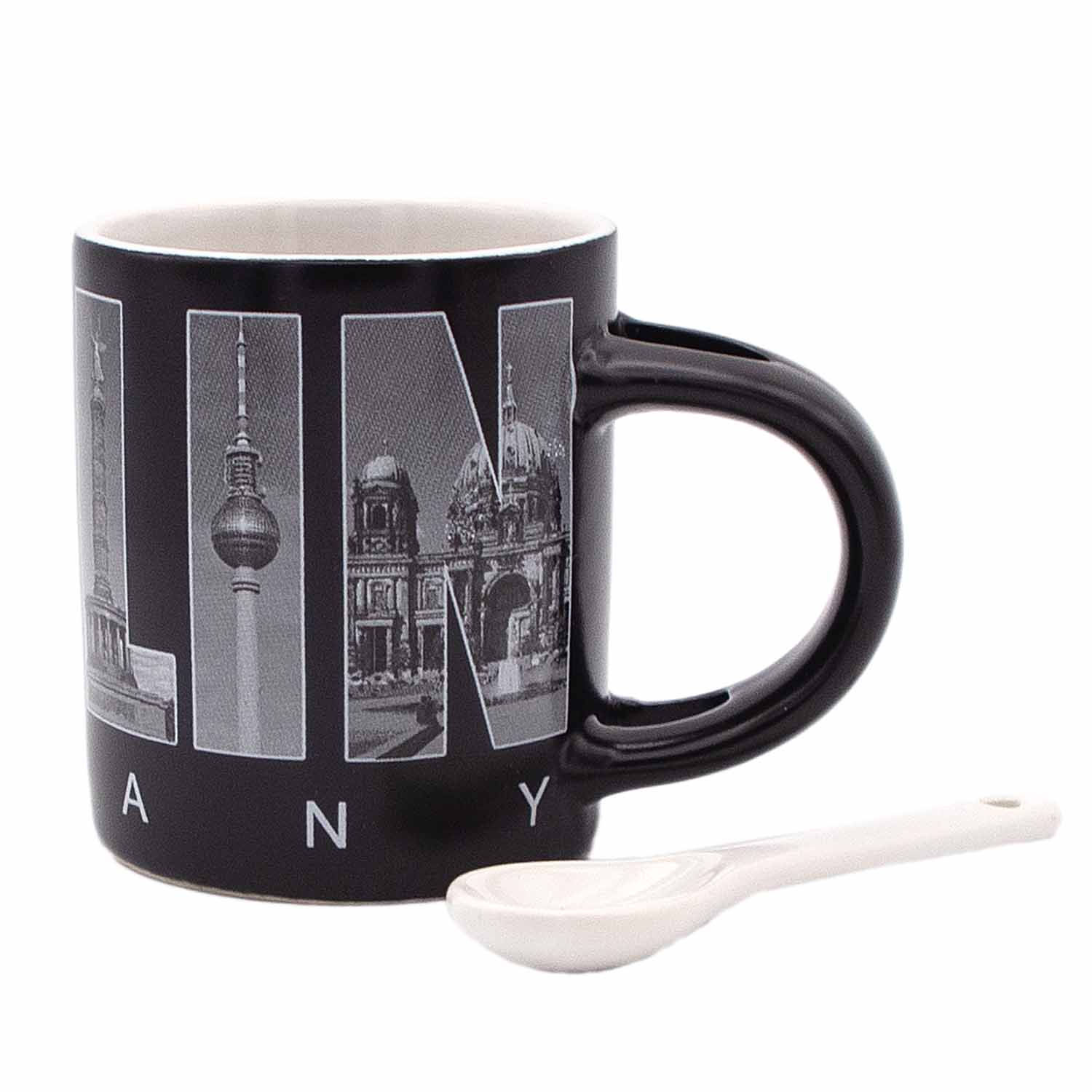 Espresso Tasse Berlin Skyline schwarz