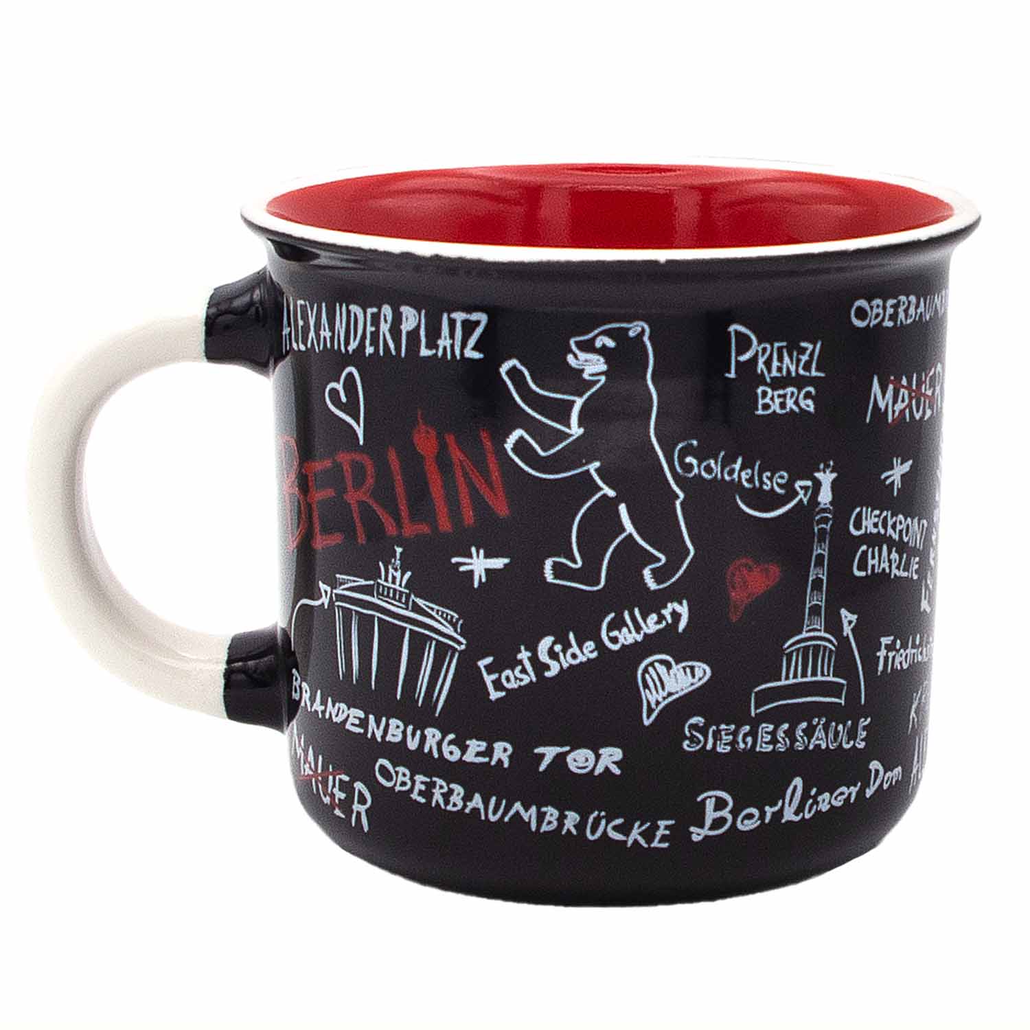 Tasse Becher Sketch Berlin schwarz