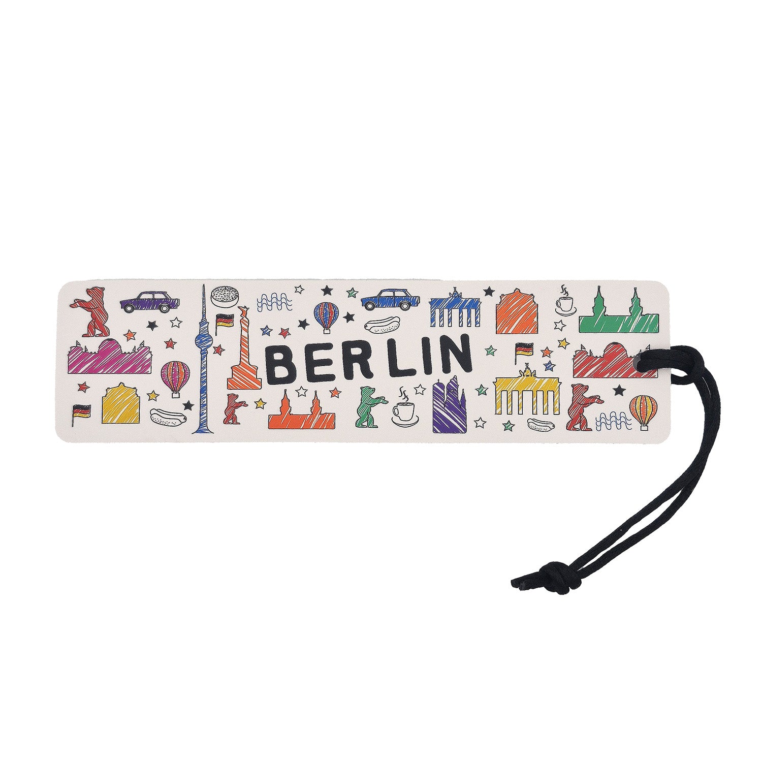 Lesezeichen Scribble Berlin weiß