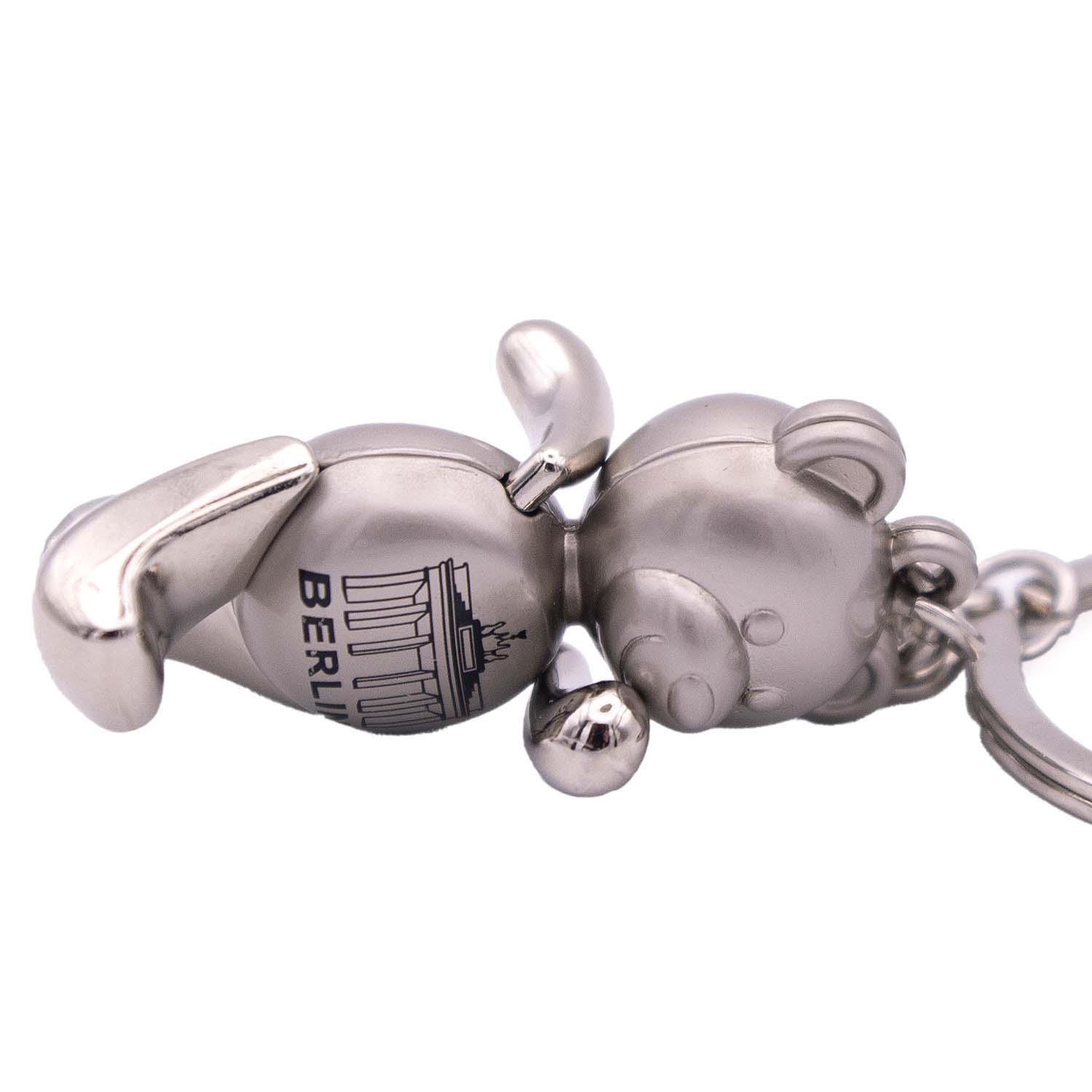 Schlüsselanhänger Bär beweglich BT silber