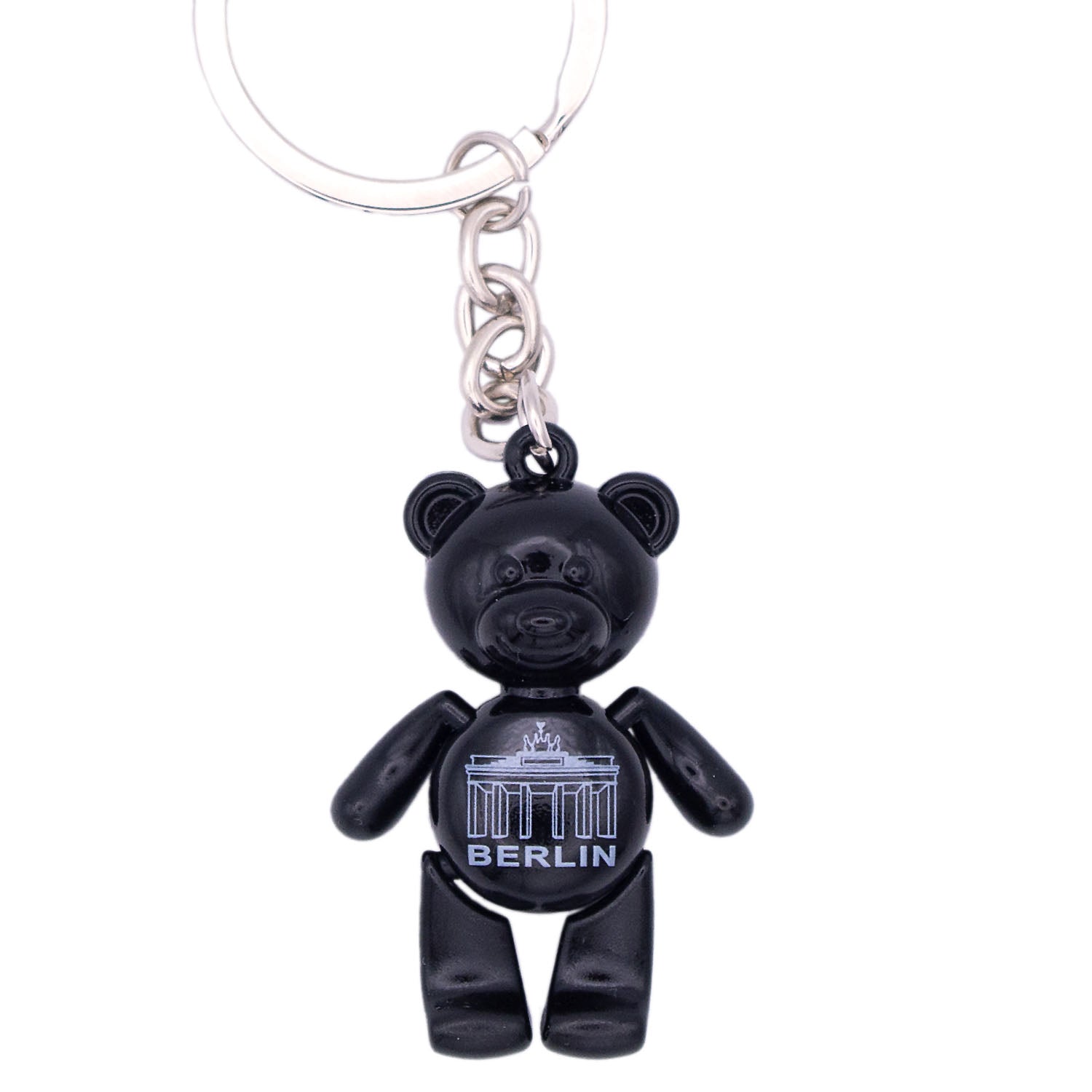 Schlüsselanhänger Bär beweglich BT schwarz
