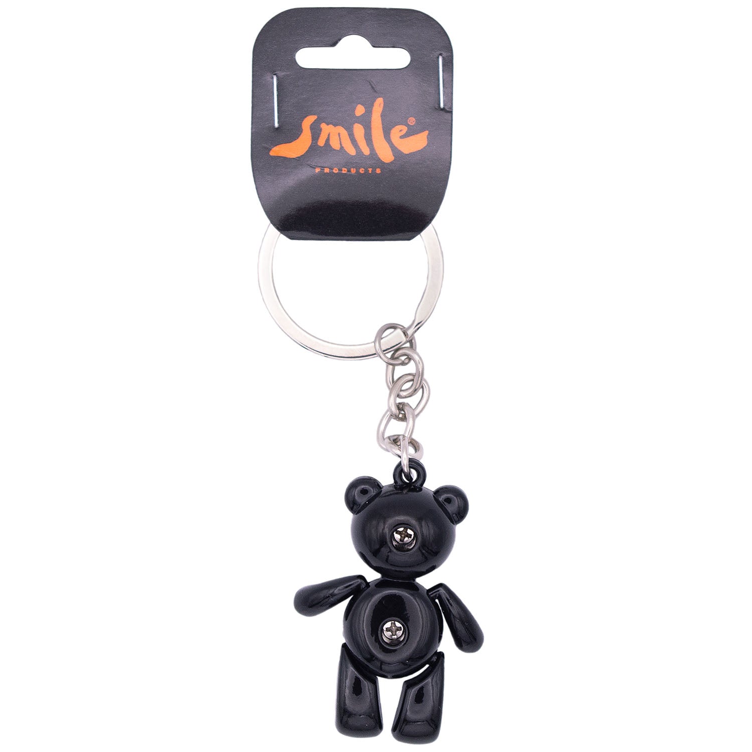 Schlüsselanhänger Bär beweglich BT schwarz