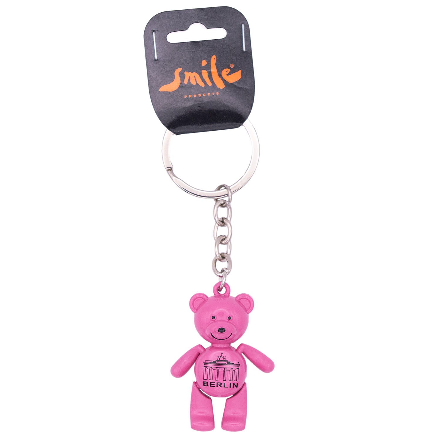 Schlüsselanhänger Bär beweglich BT pink