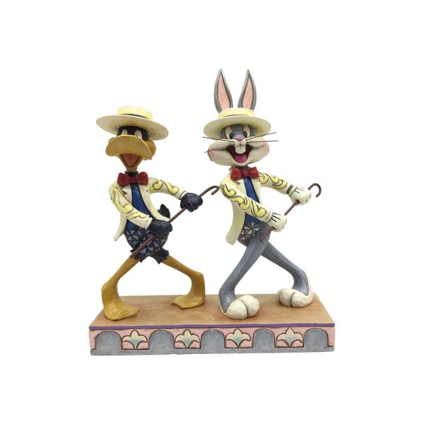 Looney-Tunes-Figur-Bugs-Bunny-&-Daffy-berlindeluxe-hase-ente-hut-anzug