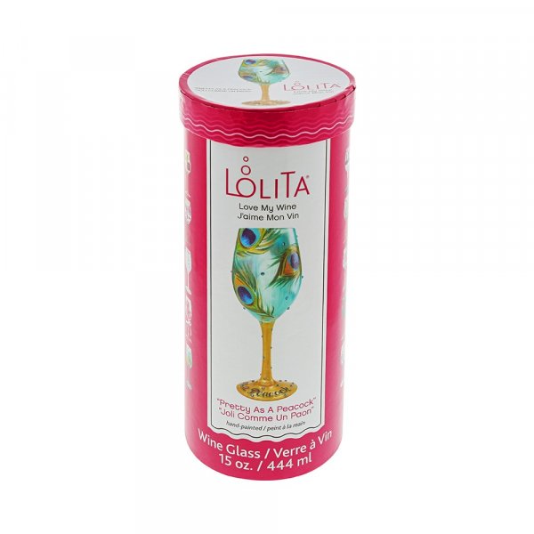 LOLITA Pfauendesign-Weinglas