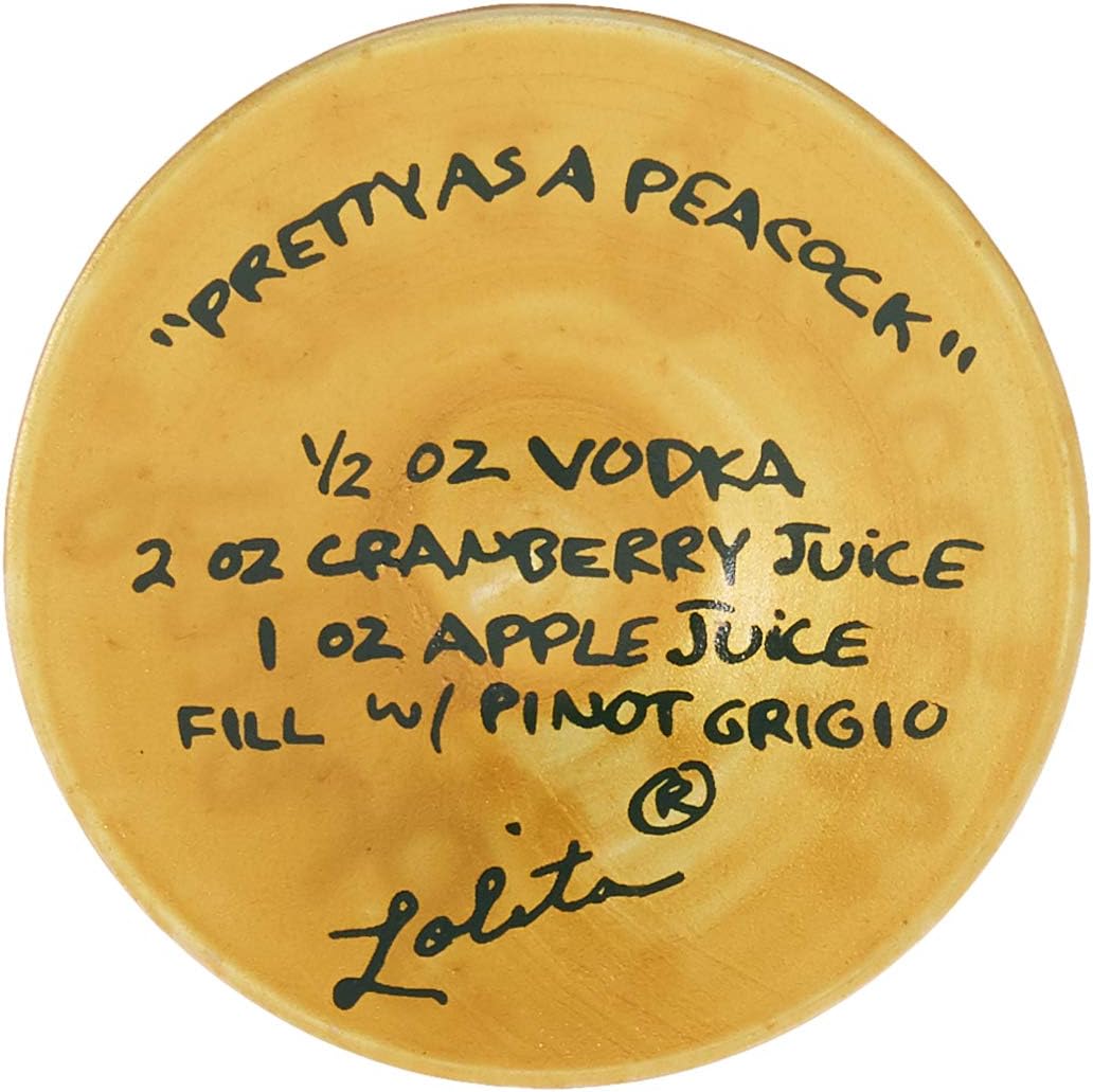 LOLITA Pfauendesign-Weinglas