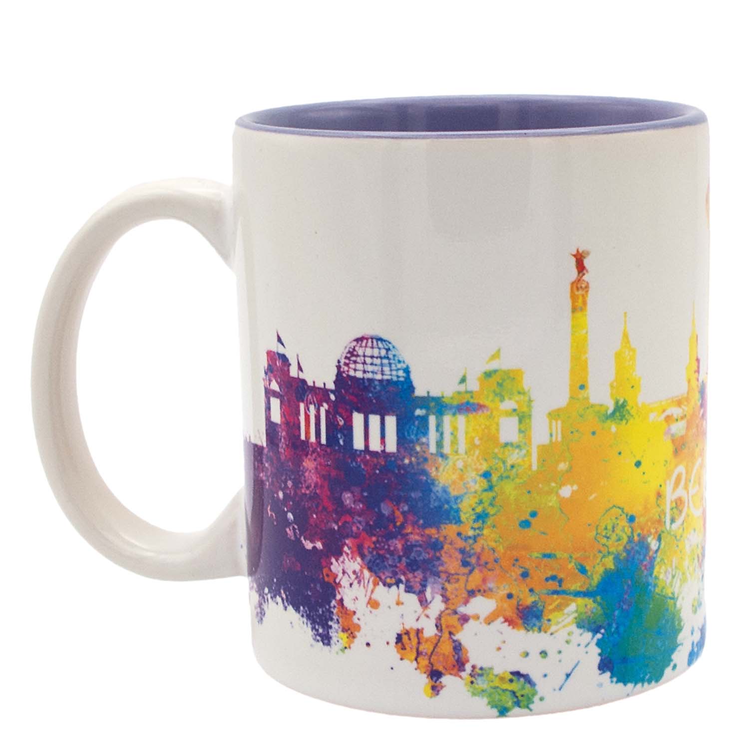 Tasse Berlin Skyline Aquarell weiss 11OZ