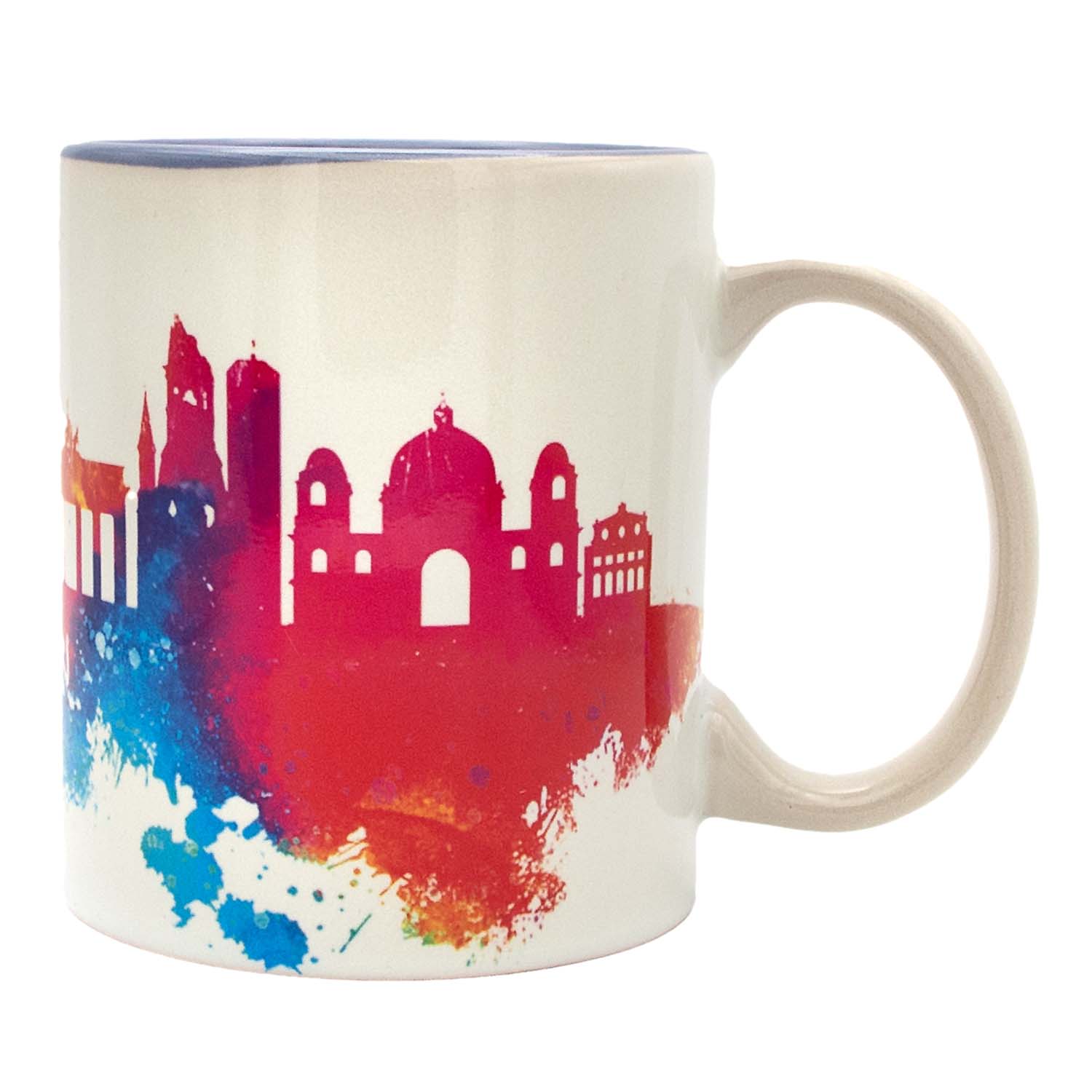 Tasse Berlin Skyline Aquarell weiss 11OZ
