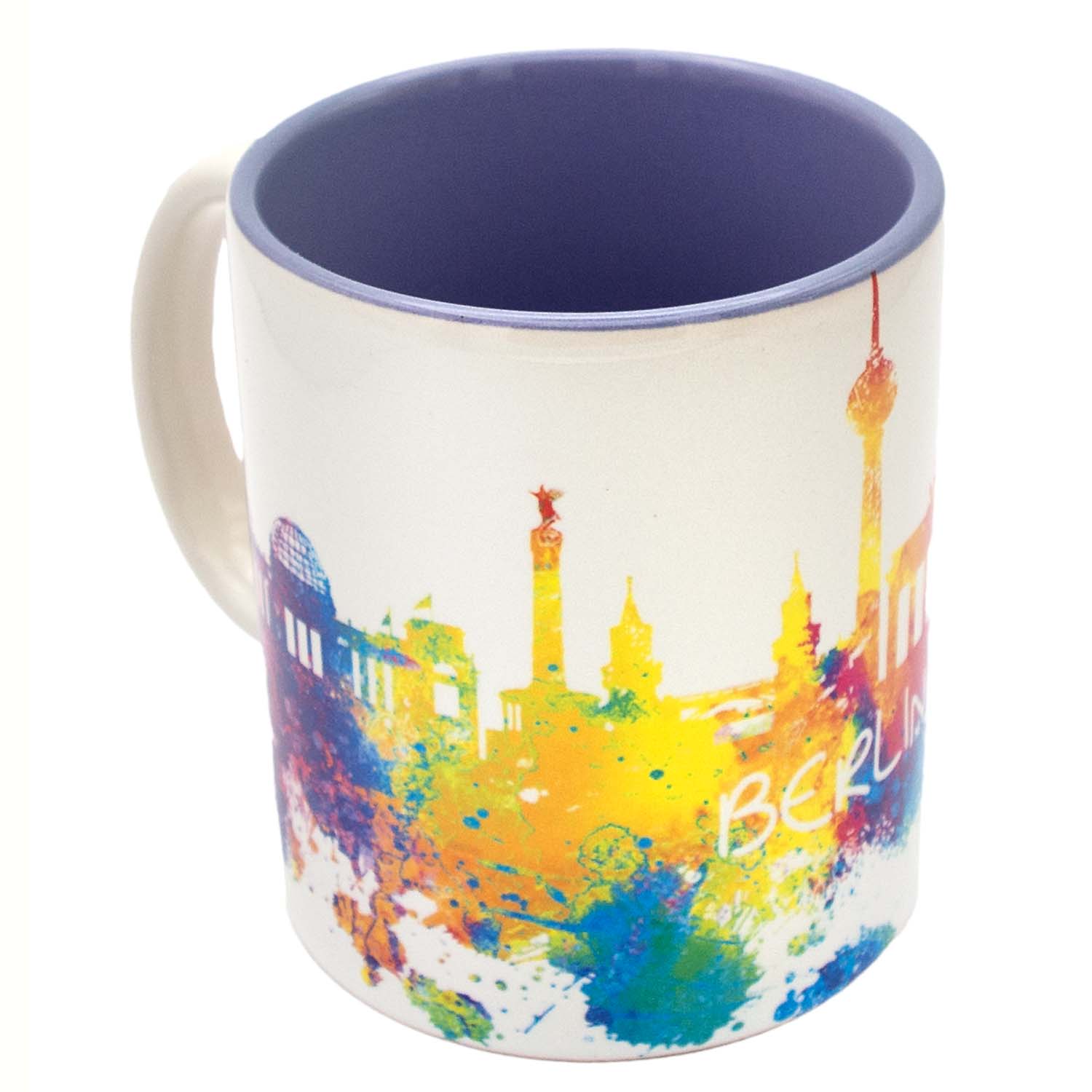 Tasse Berlin Skyline Aquarell weiss 11OZ