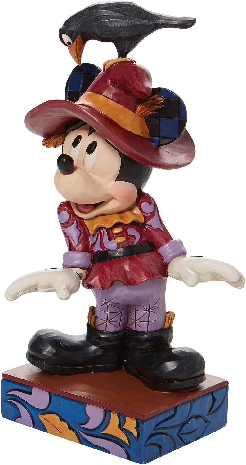 Disney-Traditions-Figuren-Jim-Shore-Mickey-als-Vogelscheuche-berlindeluxe-vogel-hut-seite