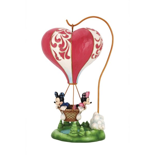 Mickey und Minnie Mouse "Heißluftballon" - Jim Shore Figur