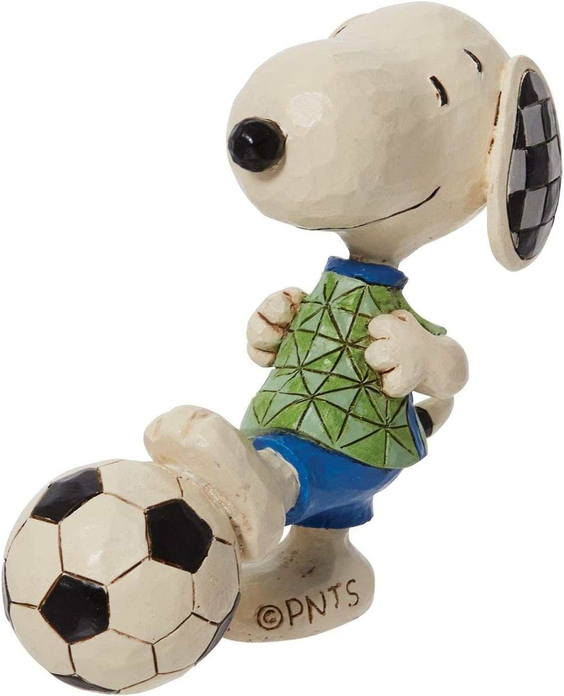 Peanuts-Snoopy-Fußball-Jim-Shore-Figur-berlindeluxe-fußball-trikot