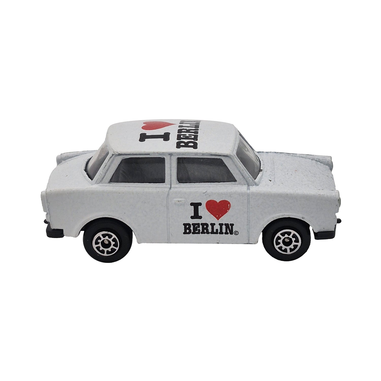 Miniatur Trabi Modell I Love Berlin 7cm in verschiedenen Farben