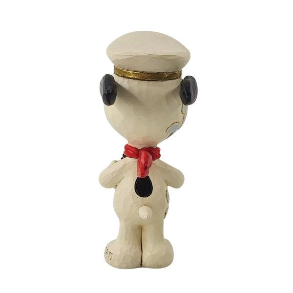 Peanuts-Snoopy-Seemann-Jim-Shore-Figur-berlindeluxe-fernrohr-muetze-roter-halstuch-hinten