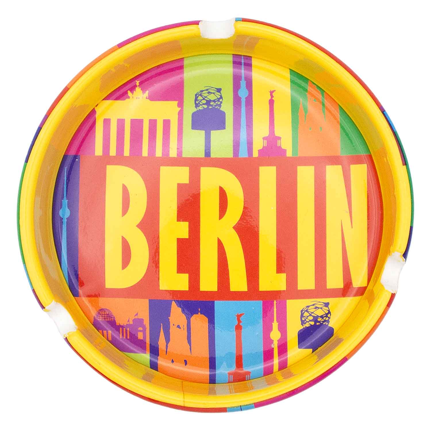 Aschenbecher groß Porzellan Berlin Bunt