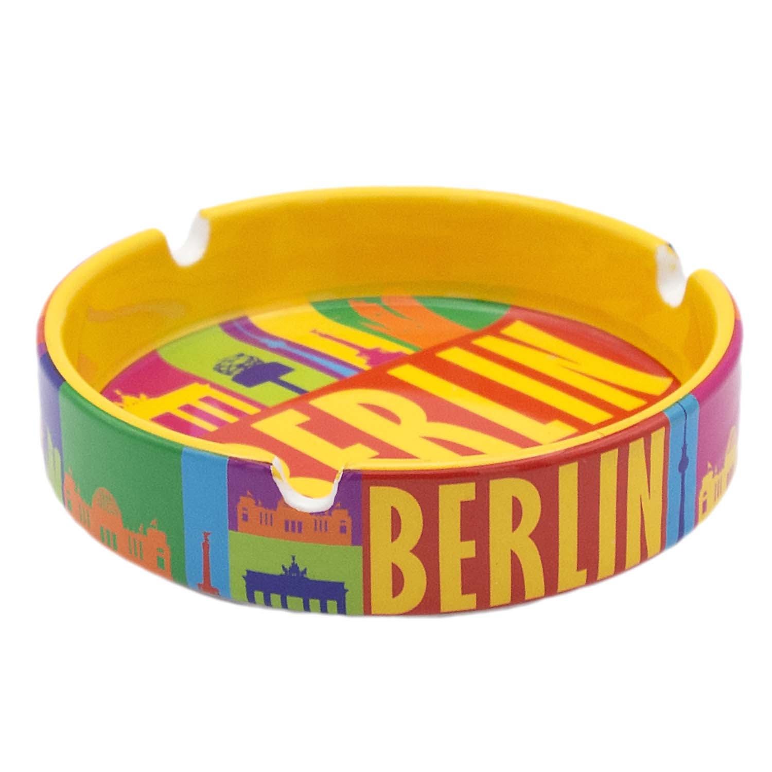 Aschenbecher groß Porzellan Berlin Bunt