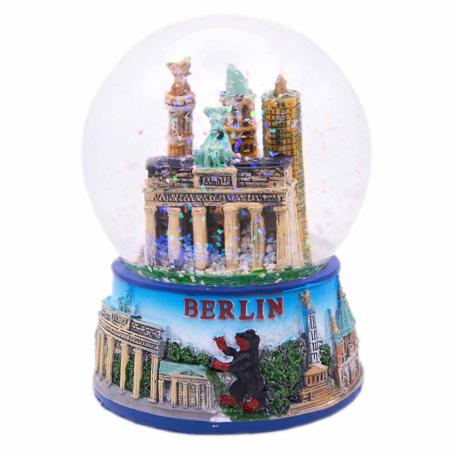 Schneekugel groß 6,5 cm Brandenburger Tor Ballon