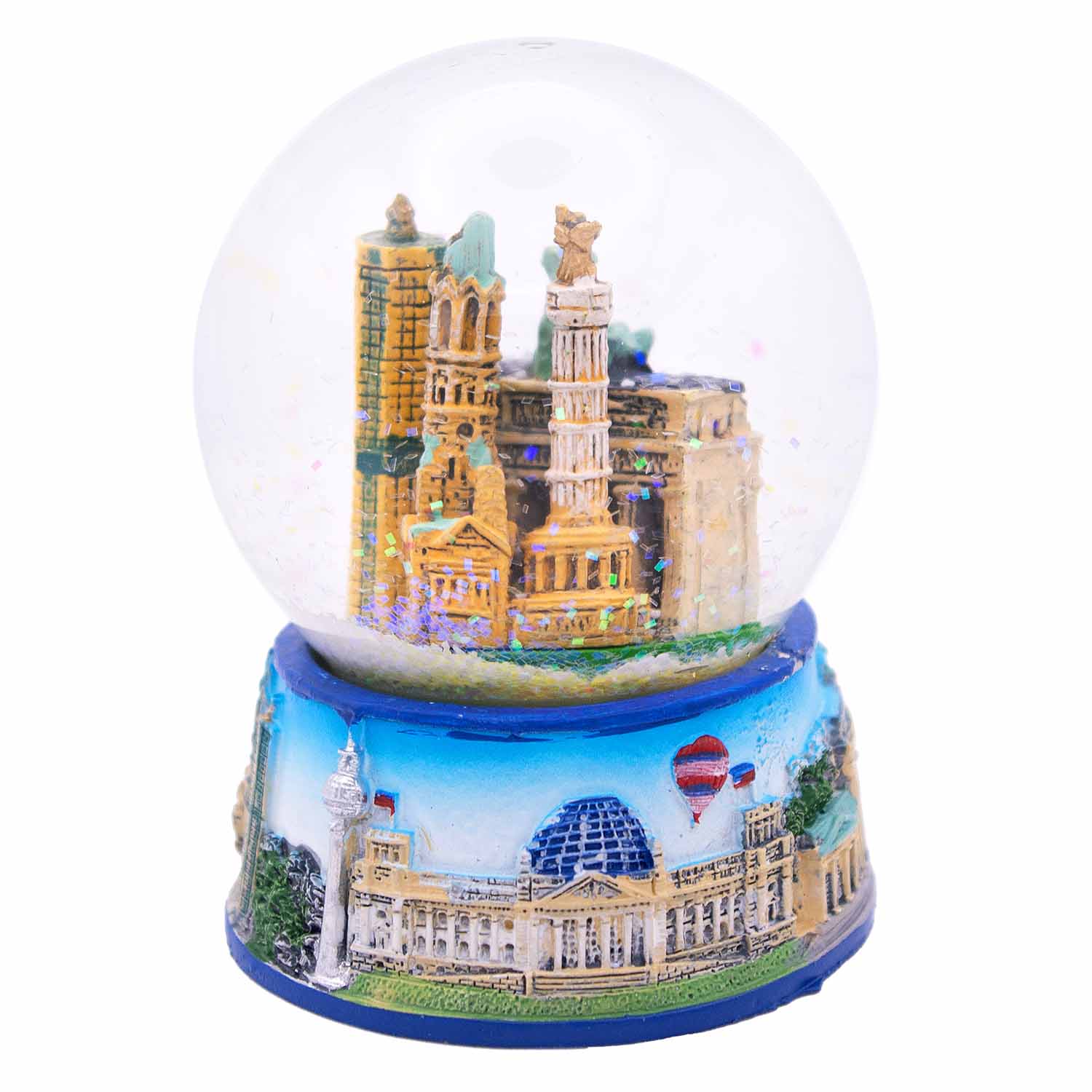 Schneekugel groß 6,5 cm Brandenburger Tor Ballon