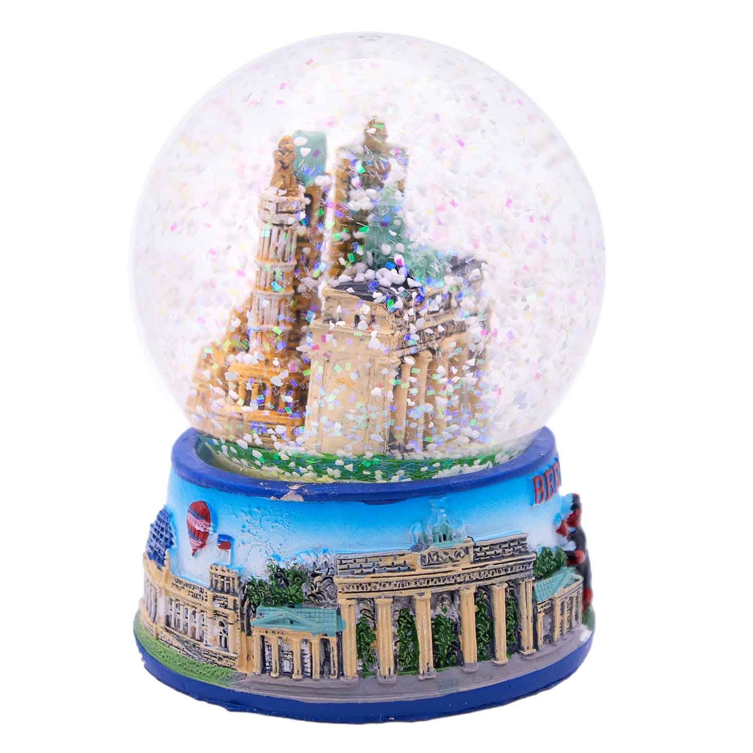 Schneekugel groß 6,5 cm Brandenburger Tor Ballon